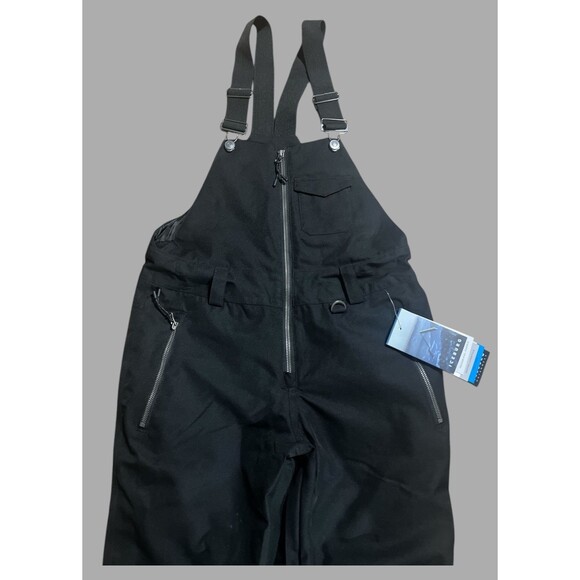 Iceberg Girls Snow Bib Pants Size L 14/16 Black Waterproof Insulated Winter Gear - Picture 2 of 7